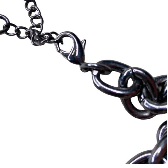 Park Lane Connections Chunky Chain Necklace Hematite Finish RETIRED - Picture 2 of 3